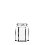 Image de Bocal en verre hexagonal 110ml TO48 transparent